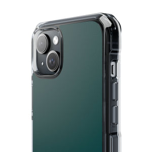 Deep Jungle Green | Handyhülle für iPhone (Clear Impact Case – magnetisch) 