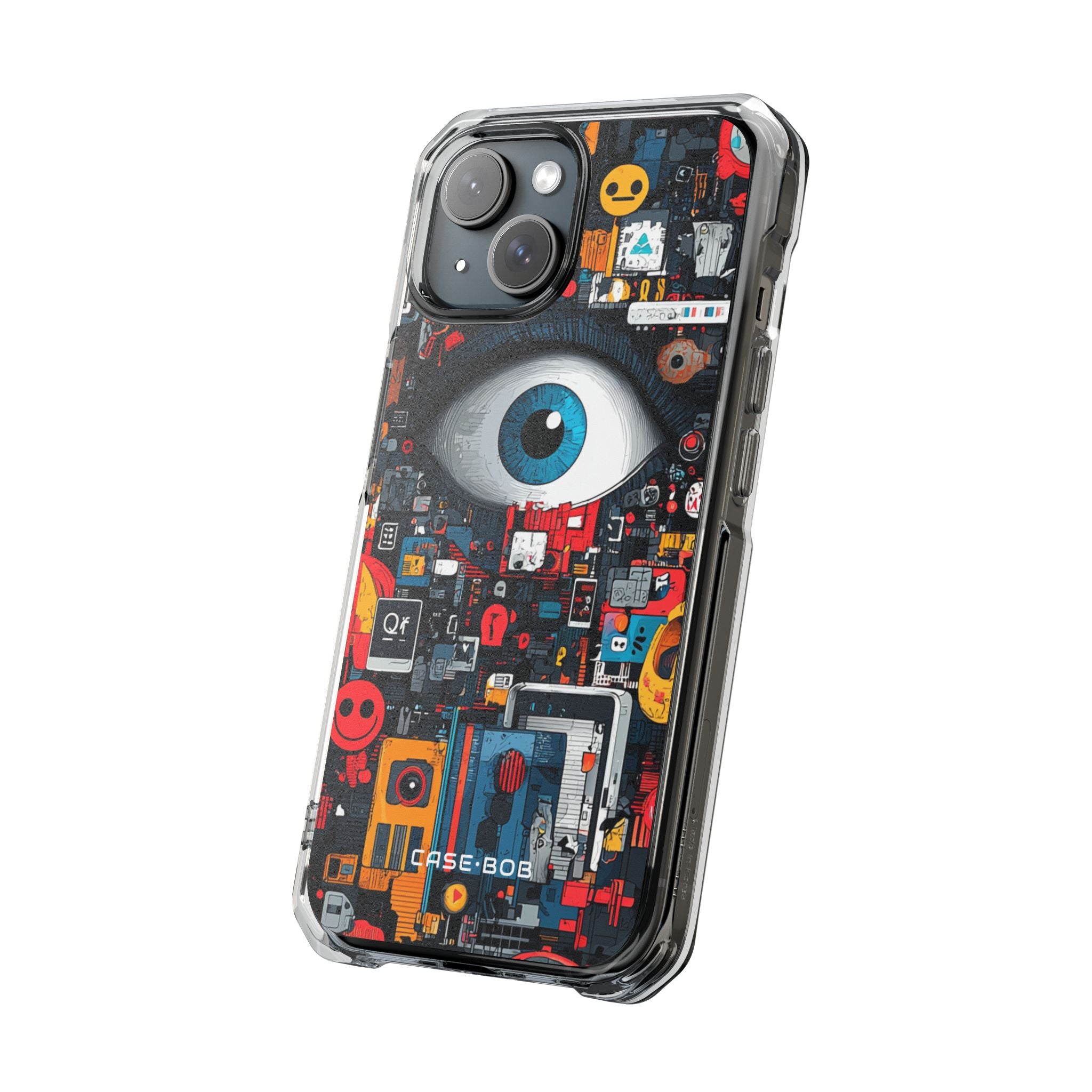 Blue Eye Mosaic iPhone 15 Case - Impact