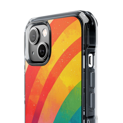 Textured Rainbow Arc iPhone 14 Case - Impact