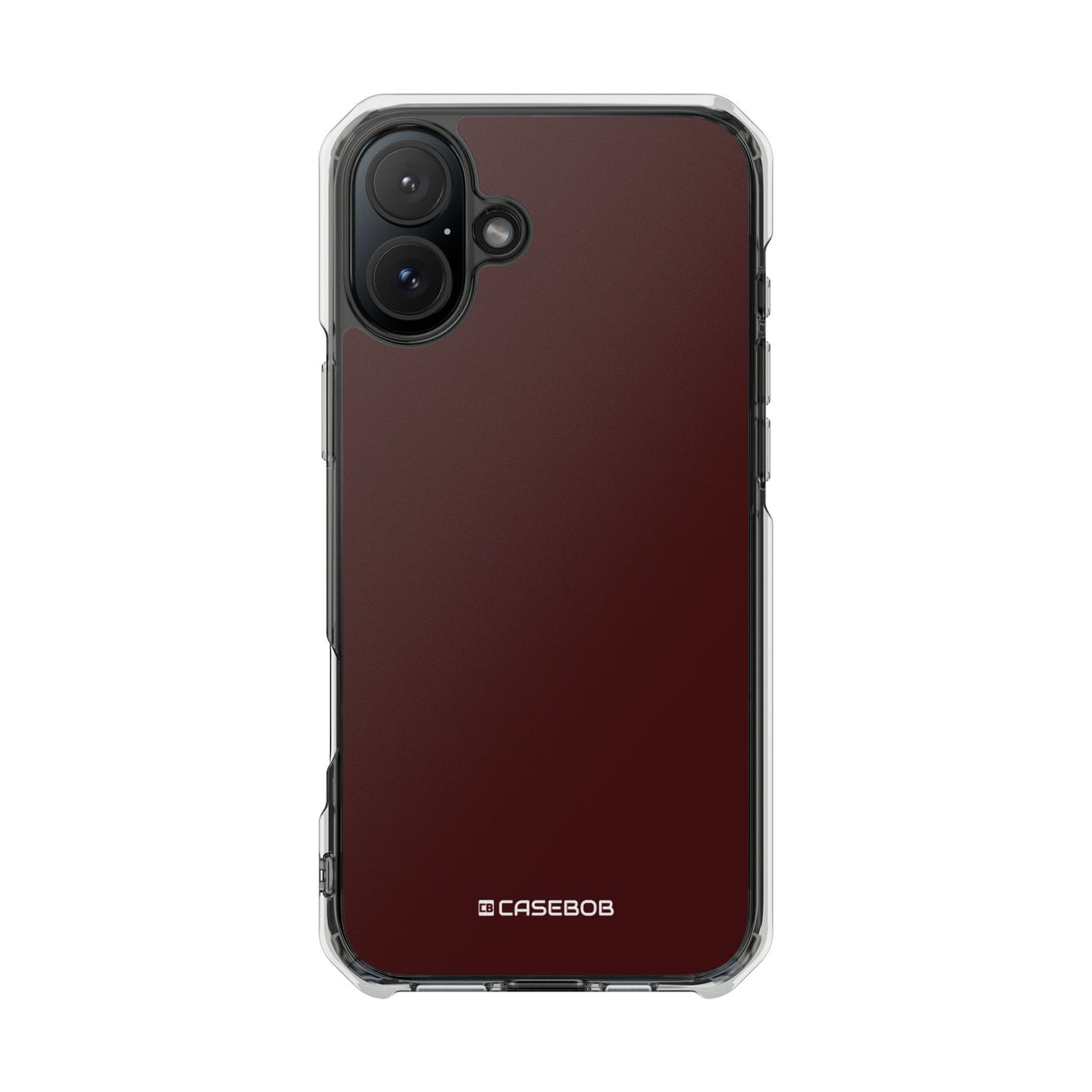 Oxblood Red | Phone Case for iPhone (Clear Impact Case - Magnetic)