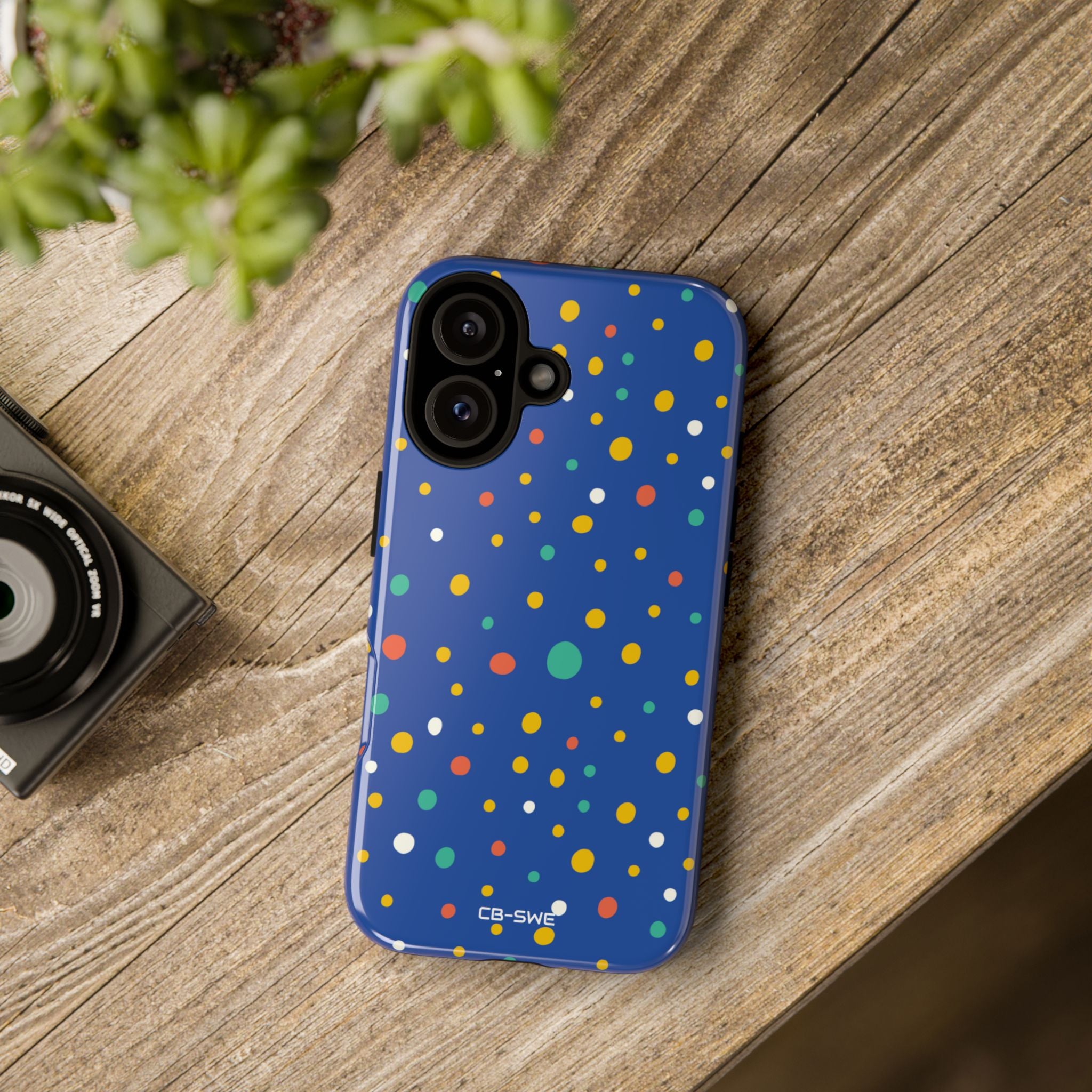 Colorful Dots Dance - iPhone Case