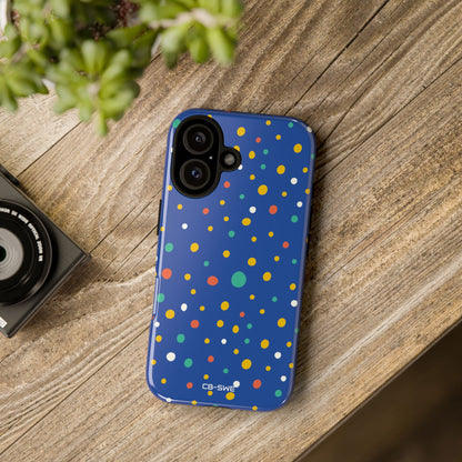 Colorful Dots Dance - iPhone Case