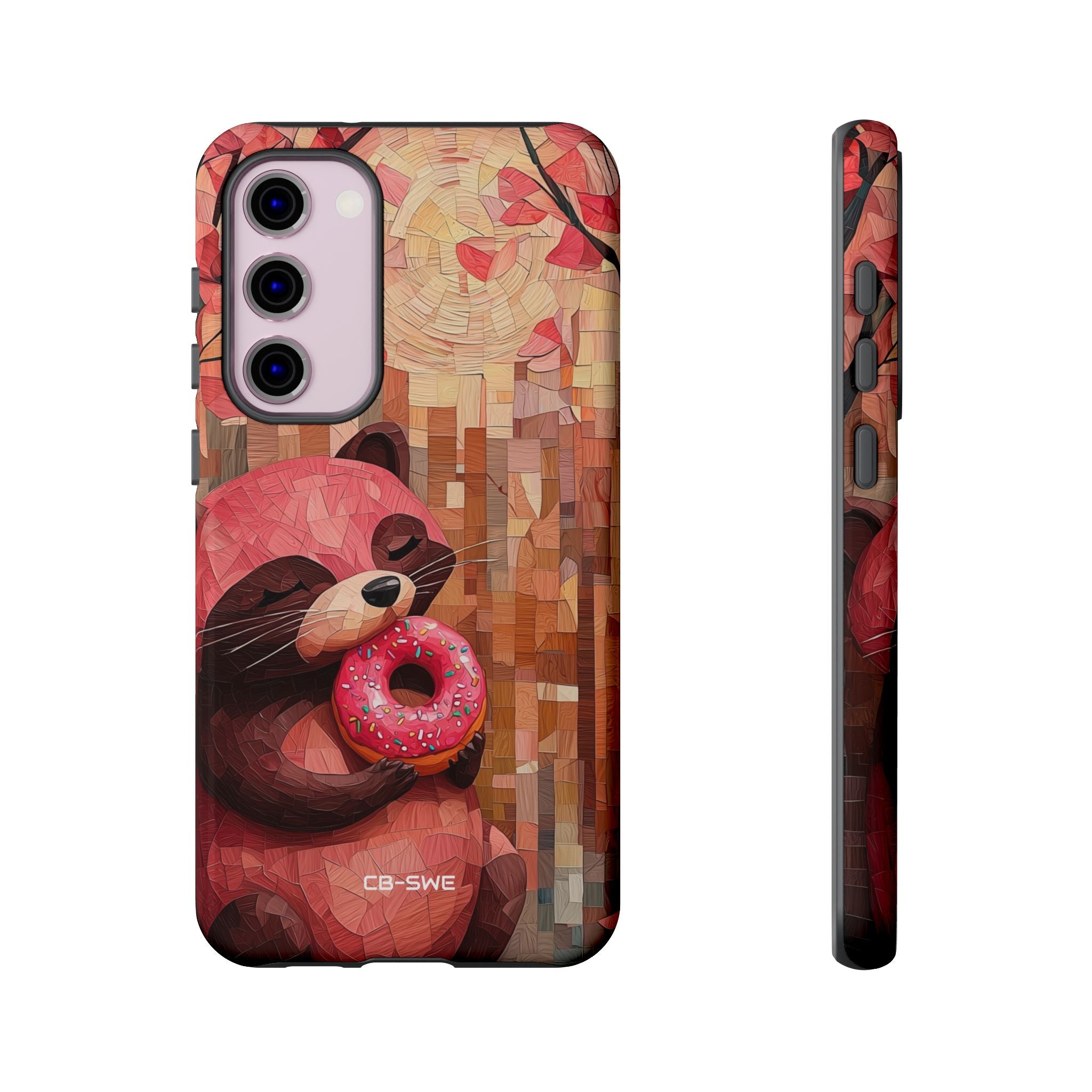 Raccoon Holds Donut - Samsung Case