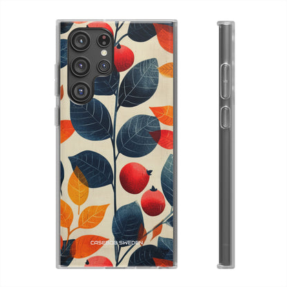 Autumn Nature Pattern - Flexi Samsung S22 Phone Case