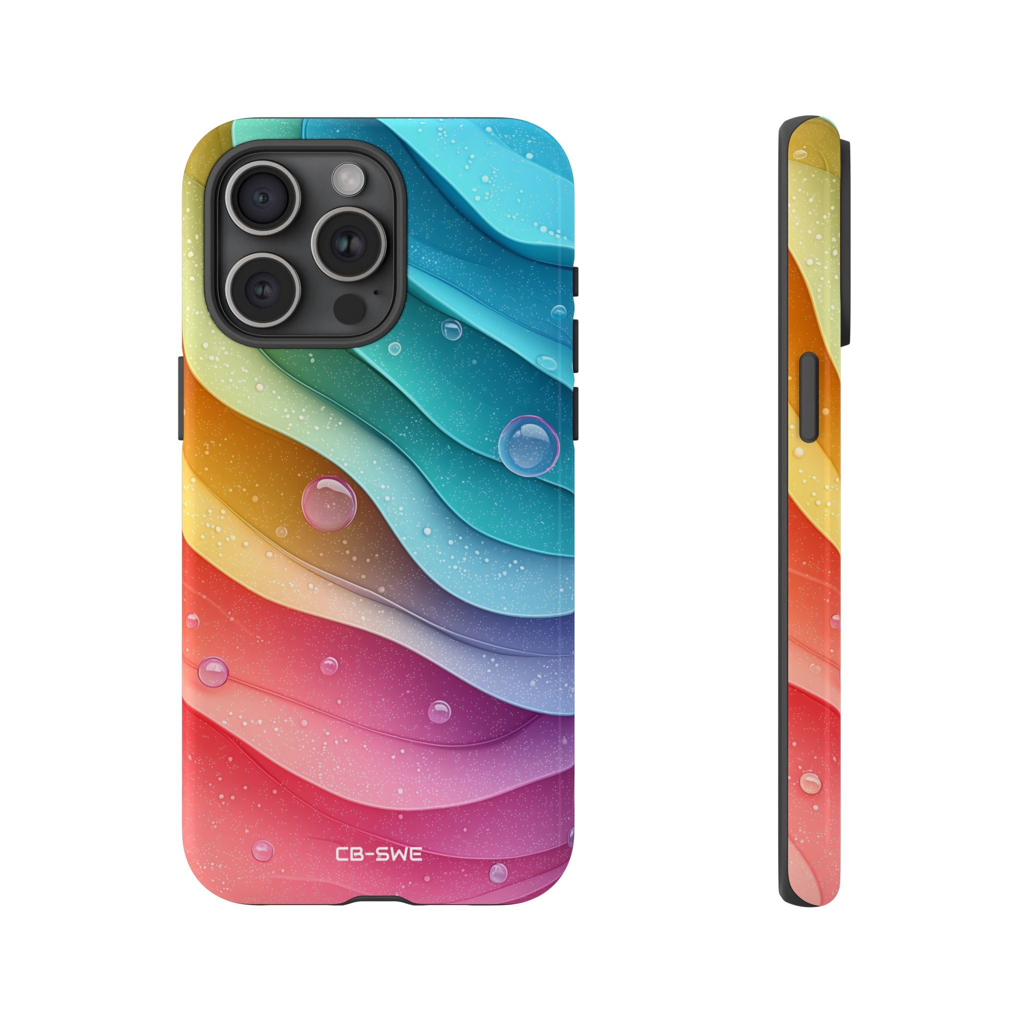 Waves Dance Playfully - iPhone Case