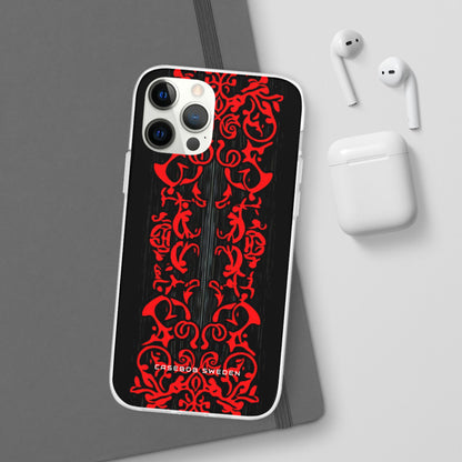 Gothic Crimson Symmetry iPhone 12 - Flexi Phone Case