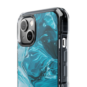 Turquoise Pantone  | Phone Case for iPhone (Clear Impact Case - Magnetic)