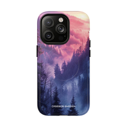 Misty Forest Serenity - Tough + MagSafe® iPhone 14 Phone Case