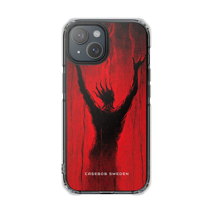 Crimson Despair iPhone 15 - Clear Impact Phone Case