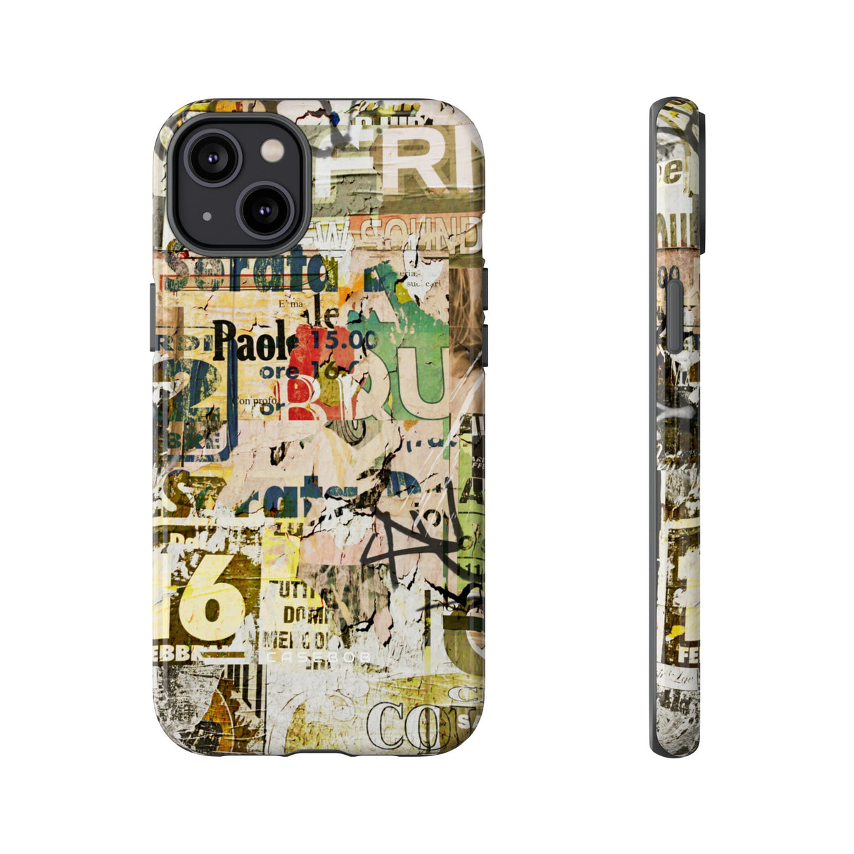 Grunge Vintage Poster - Protective Phone Case