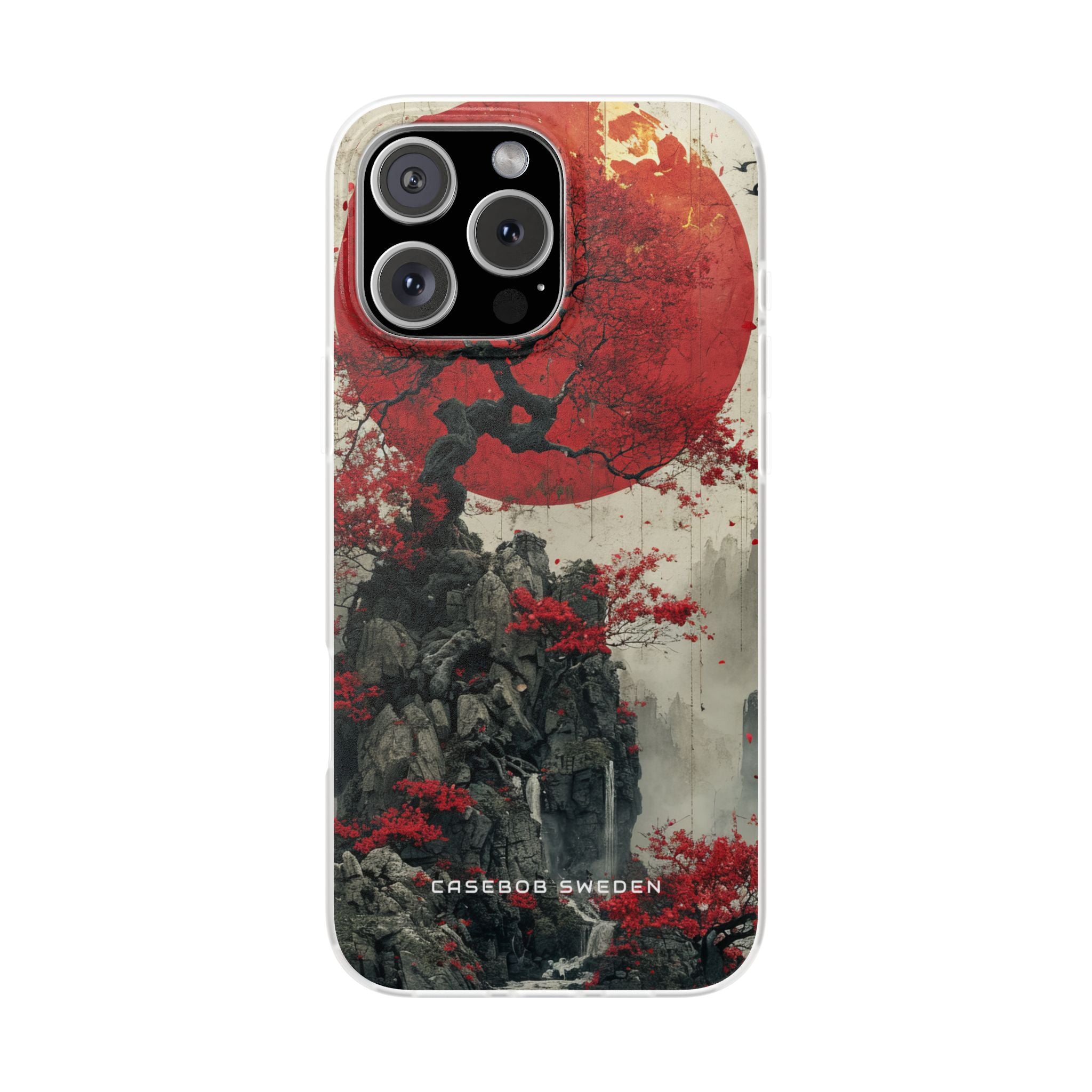 Zen Serenity in Red Harmony iPhone 16 - Flexi Phone Case