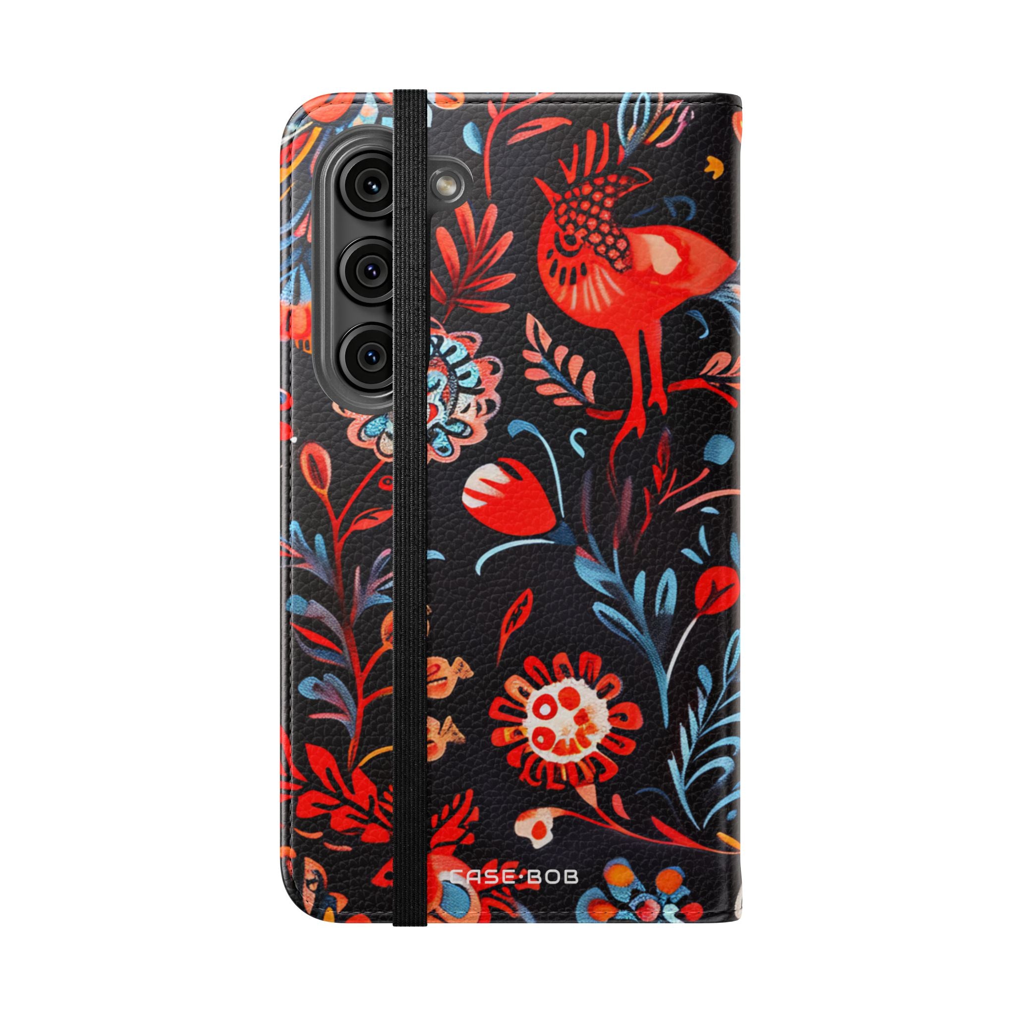 Folk Bird Flame - Samsung S23 Case - Wallet