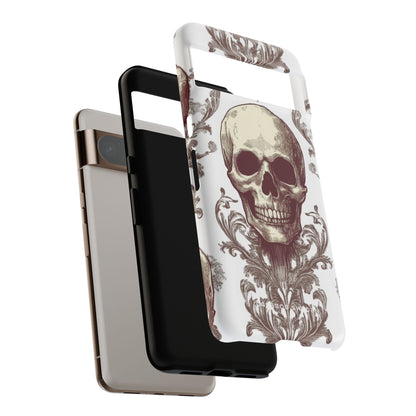 Gothic Skulls and Ornate Foliage Google Pixel 8 - Tough Phone Case