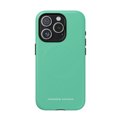 Medium Aquamarine iPhone 15  Tough+ Phone Case