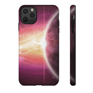 Purple Planets in Space - Protective Phone Case