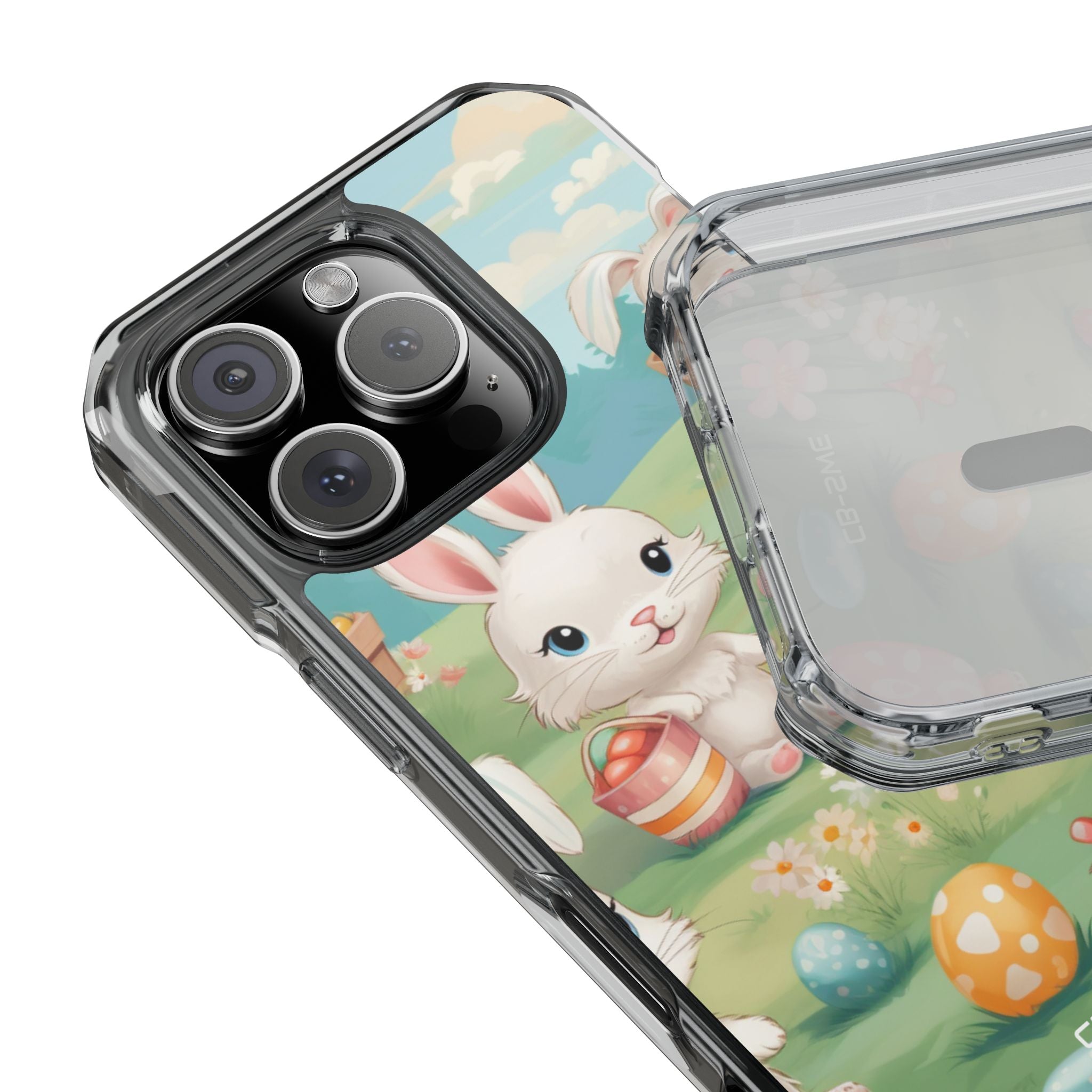 Bunnies Hunt Eggs iPhone Case - Impact