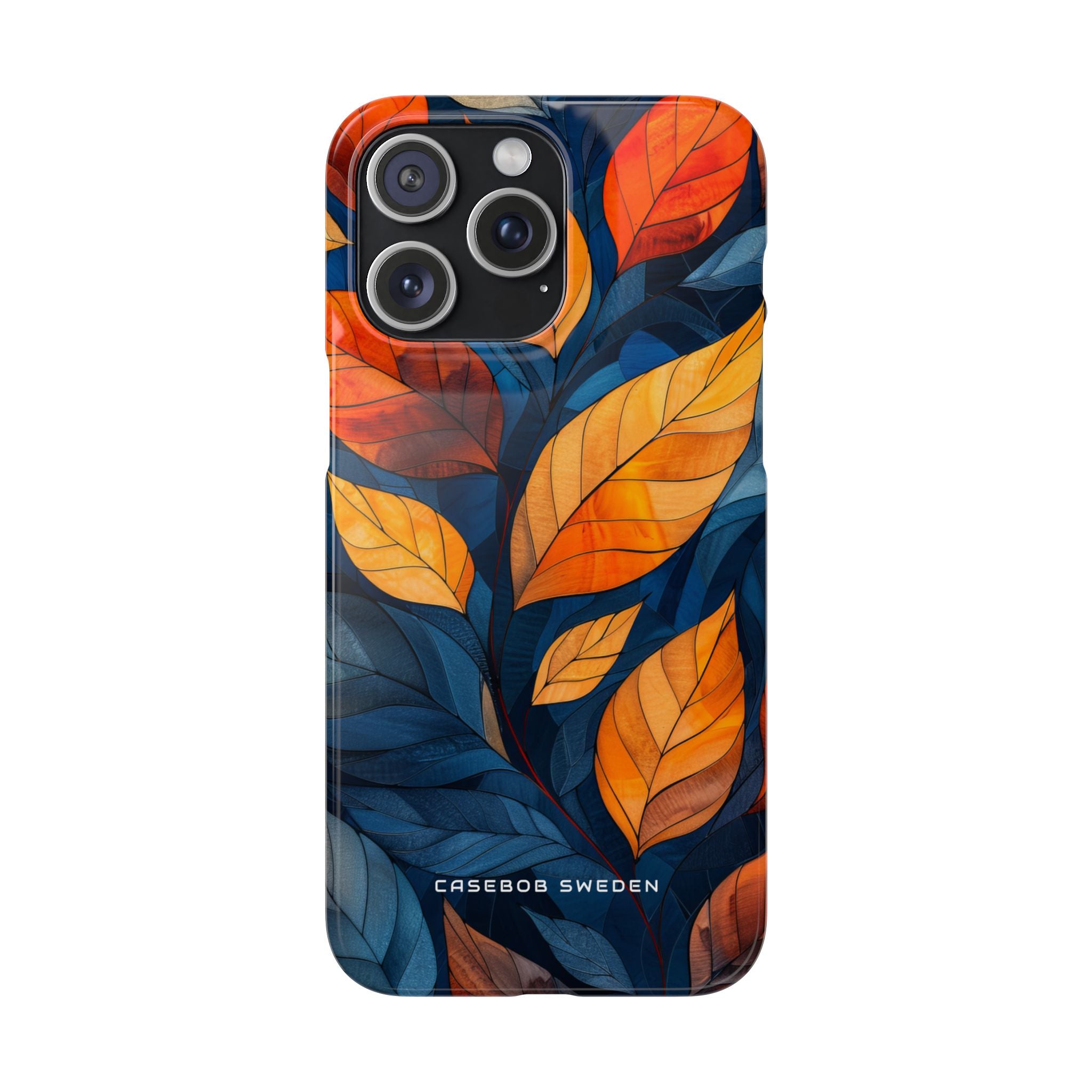 Stained Glass Blossoms iPhone 15 - Slim Phone Case