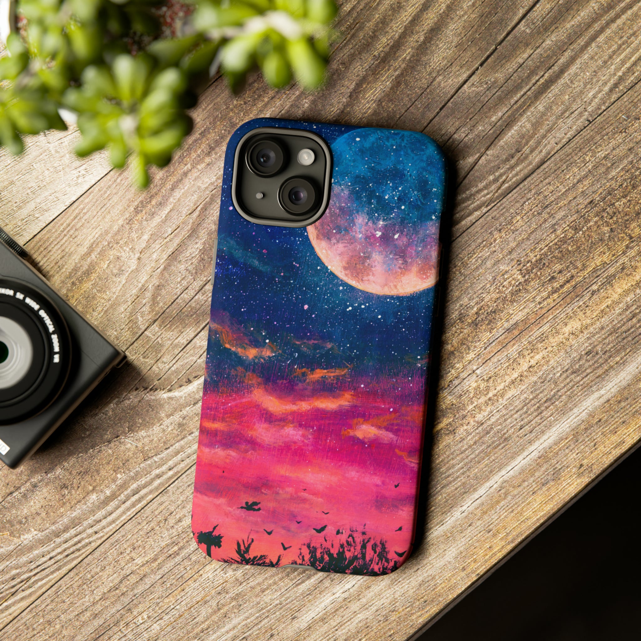 Oil painting - Big Planet - Protective Phone Case