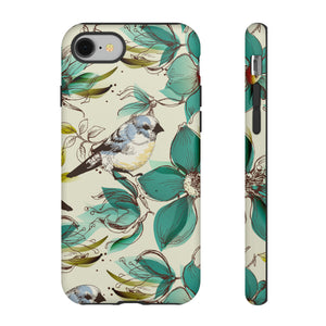 Cute Flowers and Birds iPhone case - Protective Phone Case