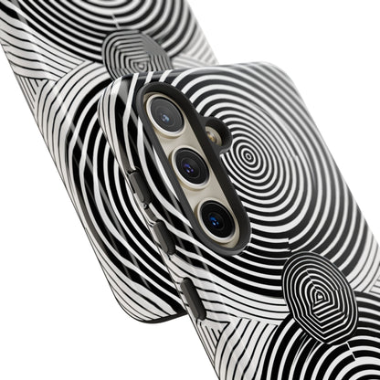 Dynamic Depth: Black and White Op-Art - For Samsung S24