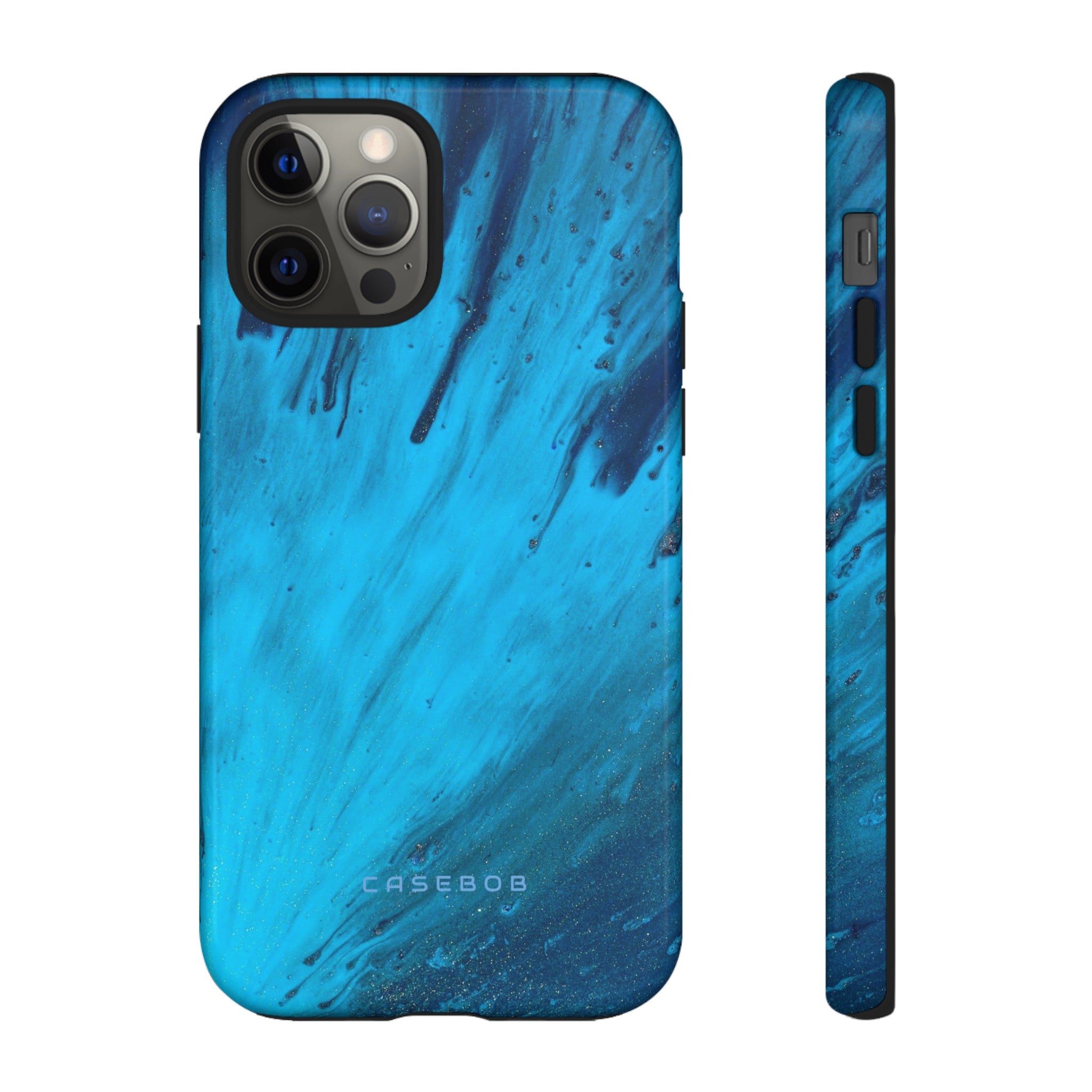 Light Blue Ink Art | Phone Case