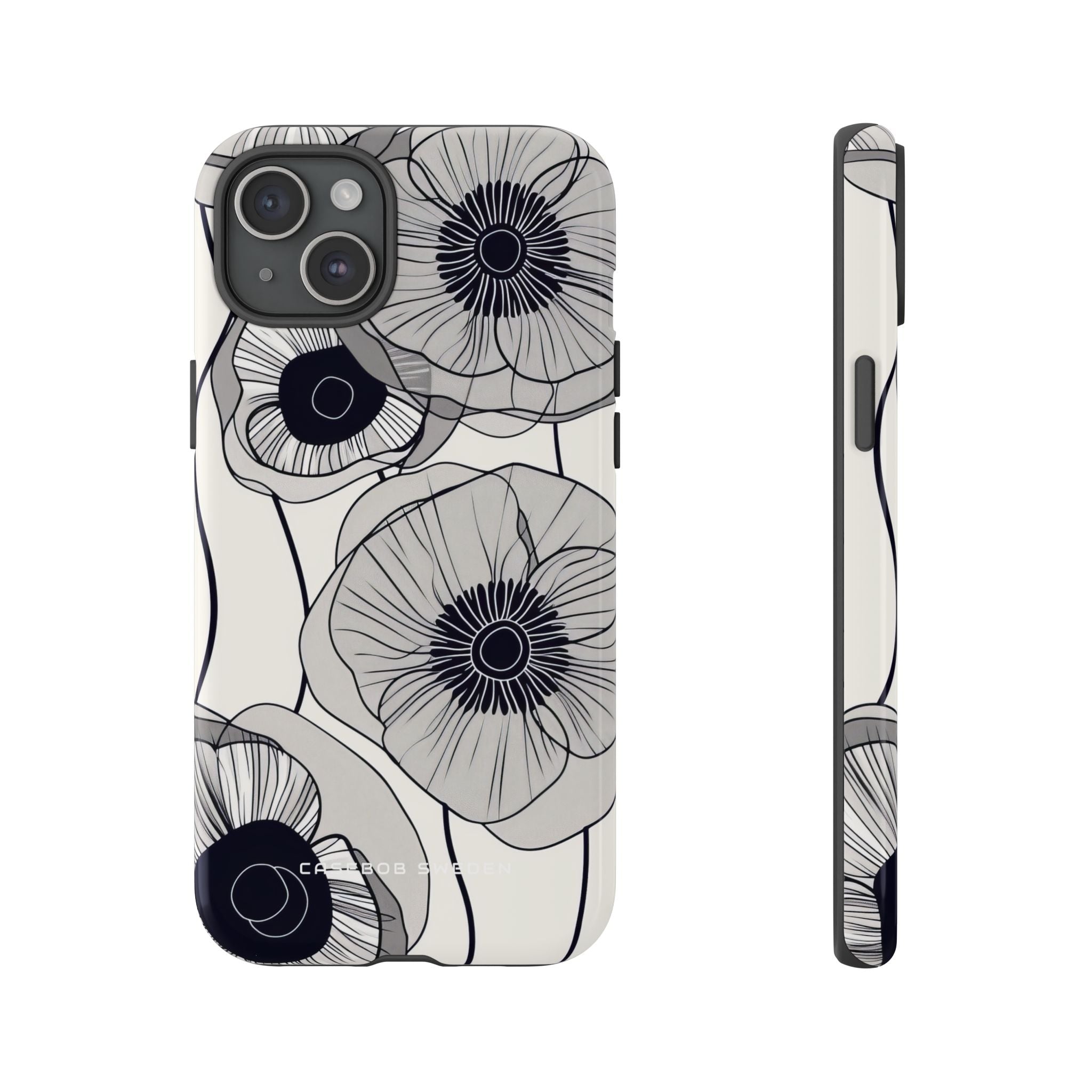 Modern Minimalist Flowers iPhone 15 - Tough Phone Case