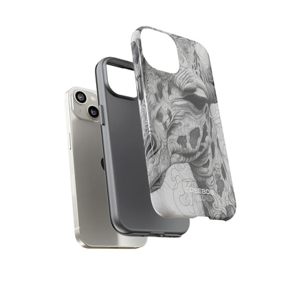Swirling Giraffe Art iPhone 14 - Tough