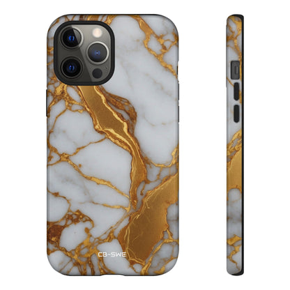 Golden Veins Flow - iPhone Case