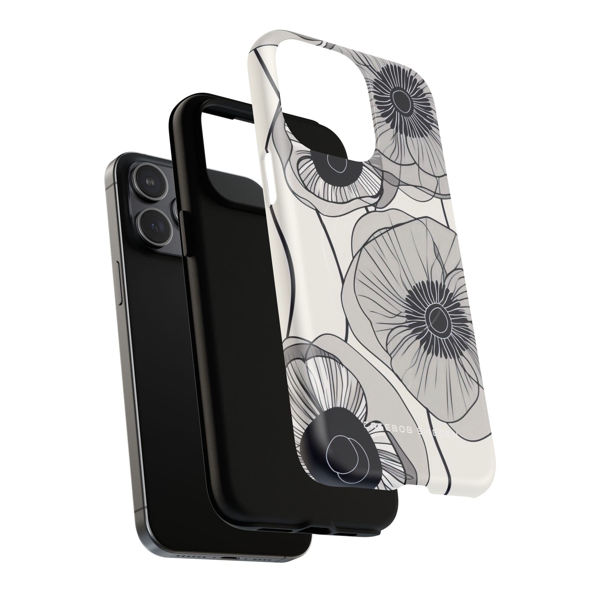 Modern Minimalist Flowers iPhone 15 | Tough+ Phone Case