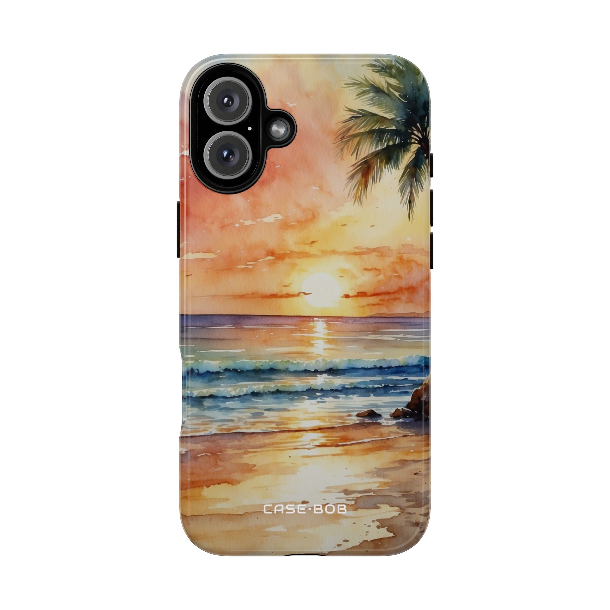 Sunset Palm iPhone 16 Plus Case - Tough