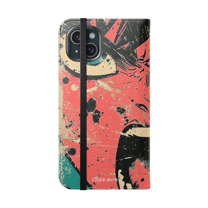 Shouting Face Burst - iPhone 15 Plus Case - Wallet