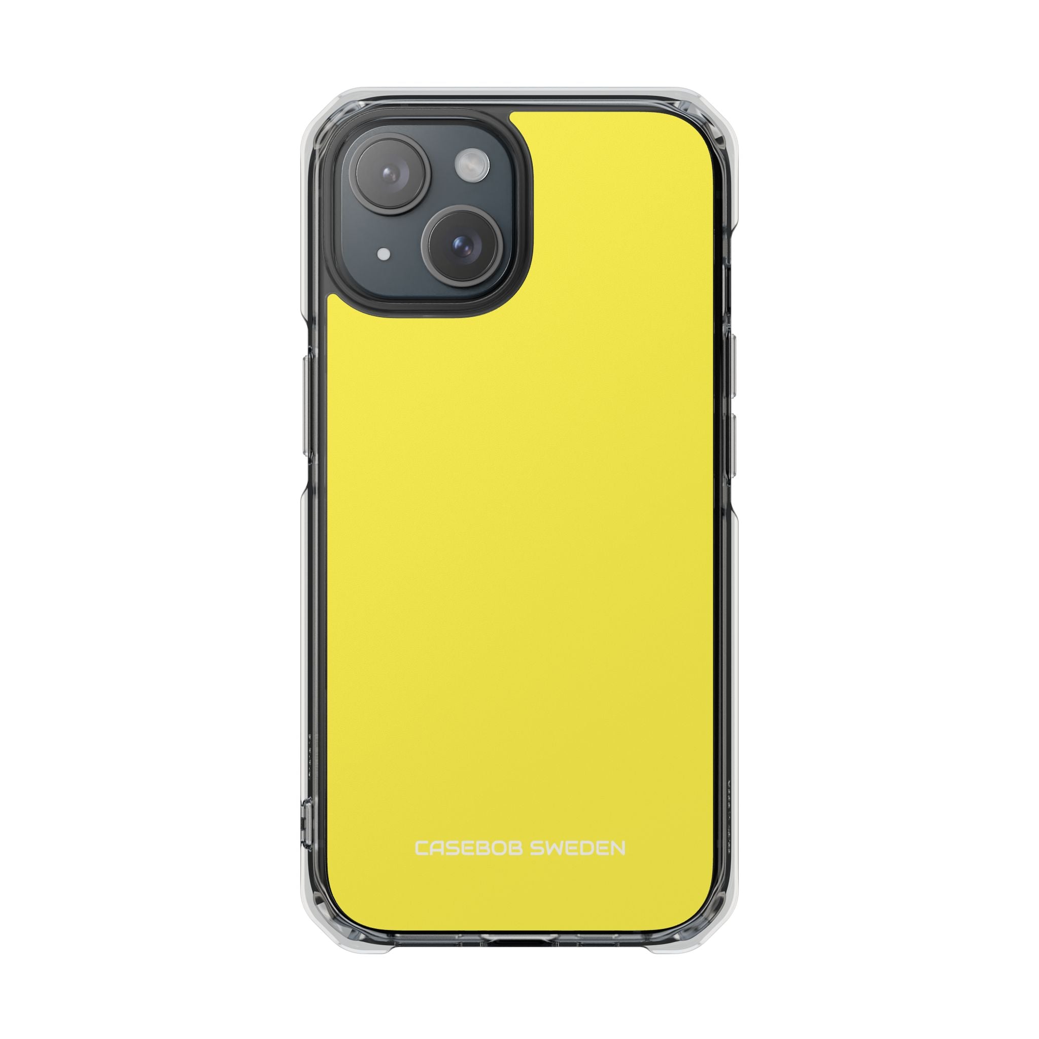 Lemon Yellow - Clear Impact iPhone 15 Phone Case