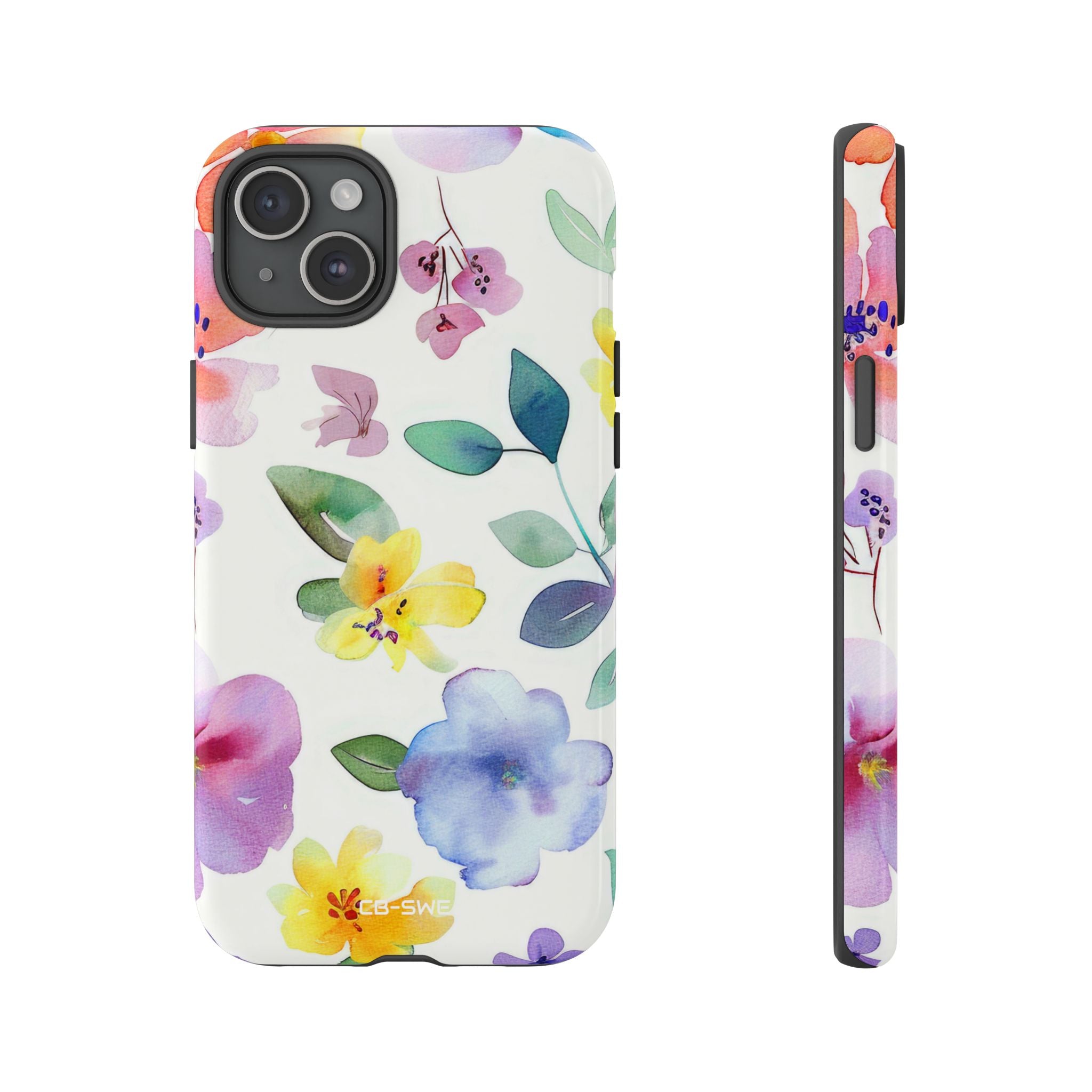 Whimsical Watercolor Florals - iPhone Case