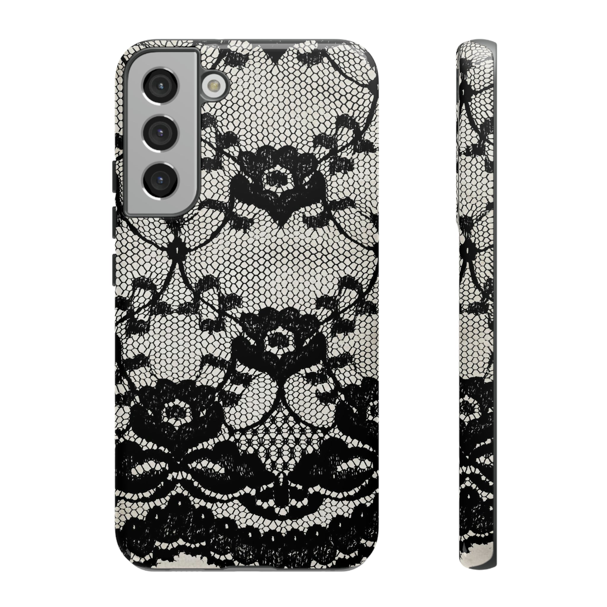 Lilrunge Gothic Flower - Protective Phone Case