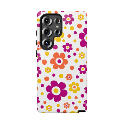 Retro Floral Playfulness - Samsung Case