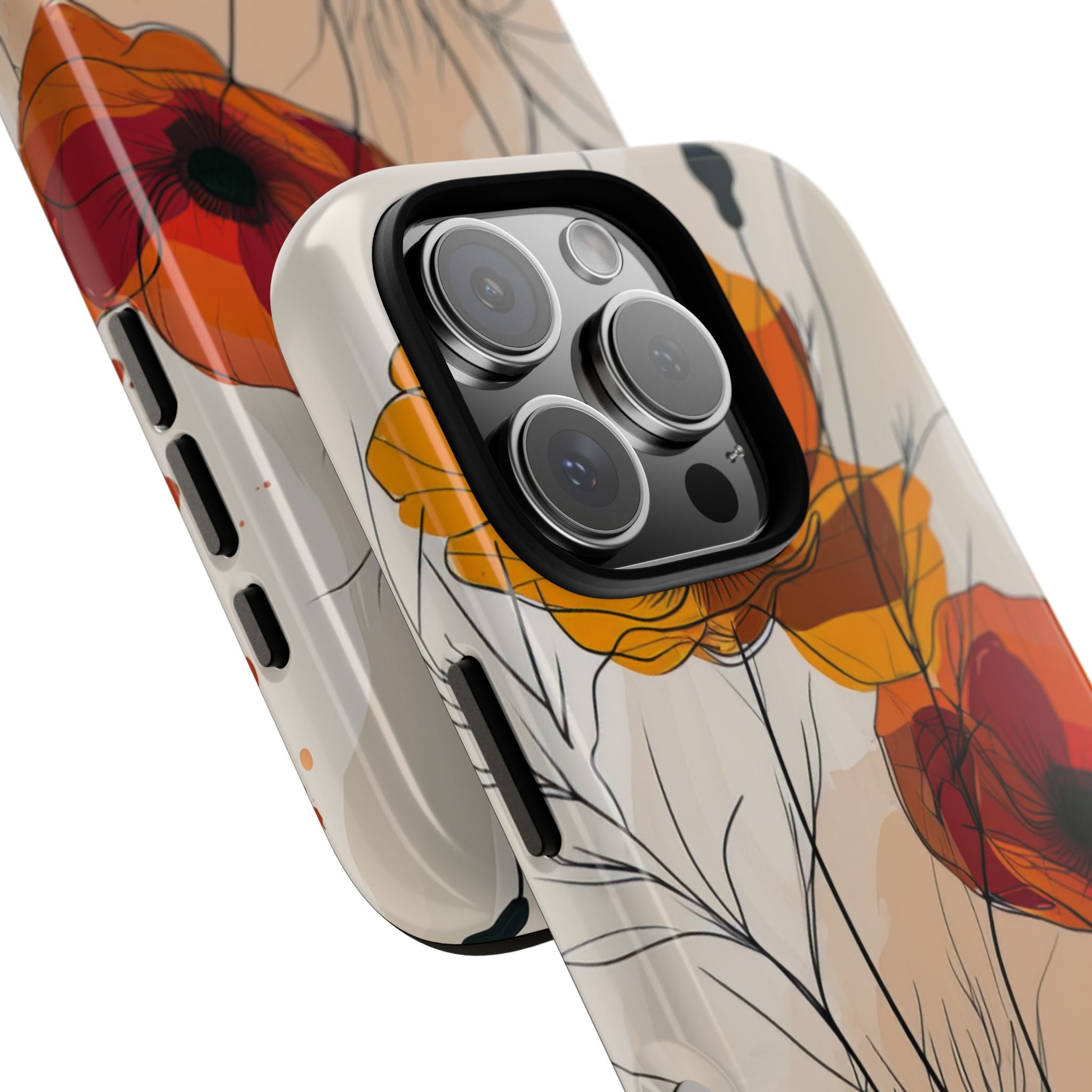Golden Bloom Dance iPhone 16 - Tough