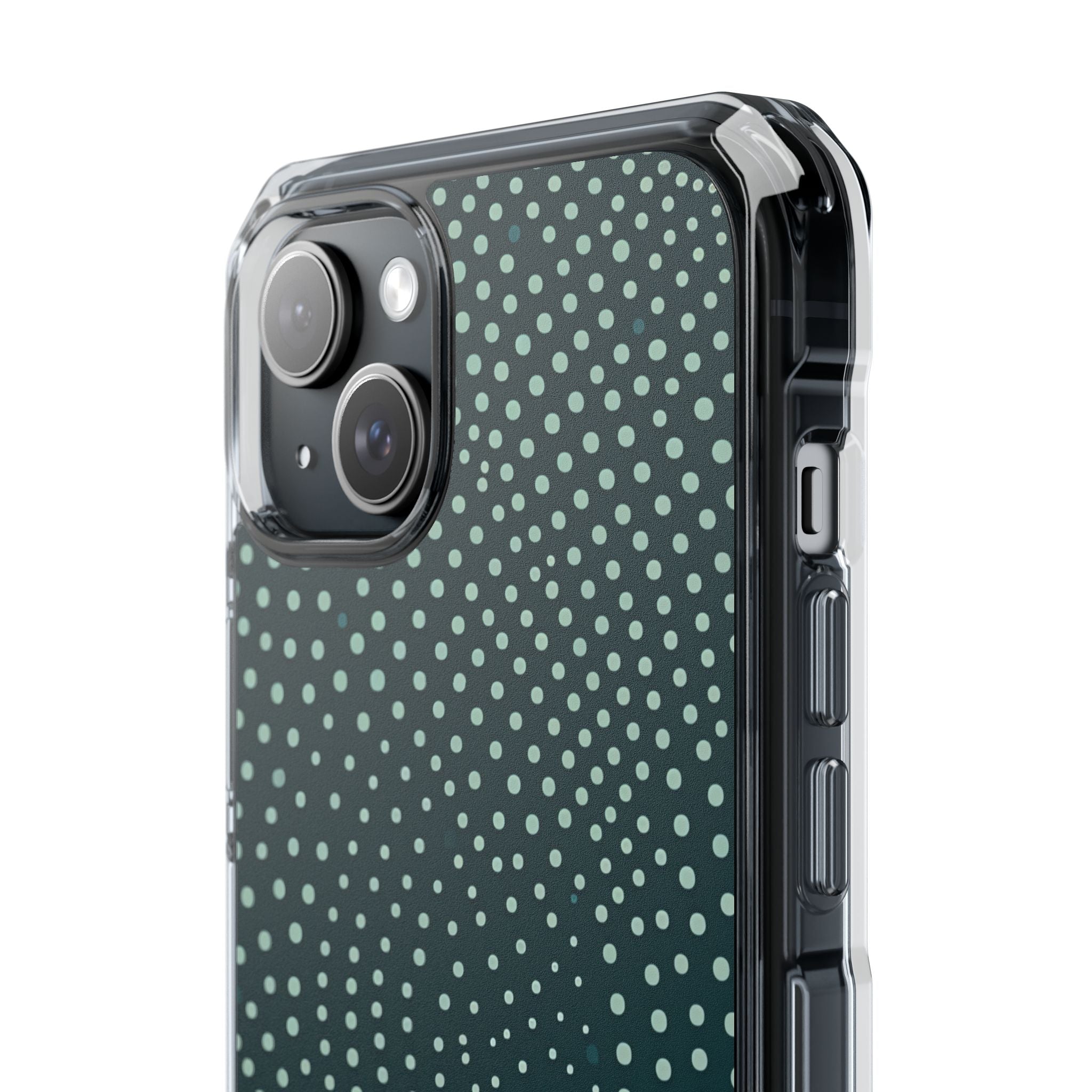 Teal Rippleflow iPhone 15 - Clear Impact Phone Case