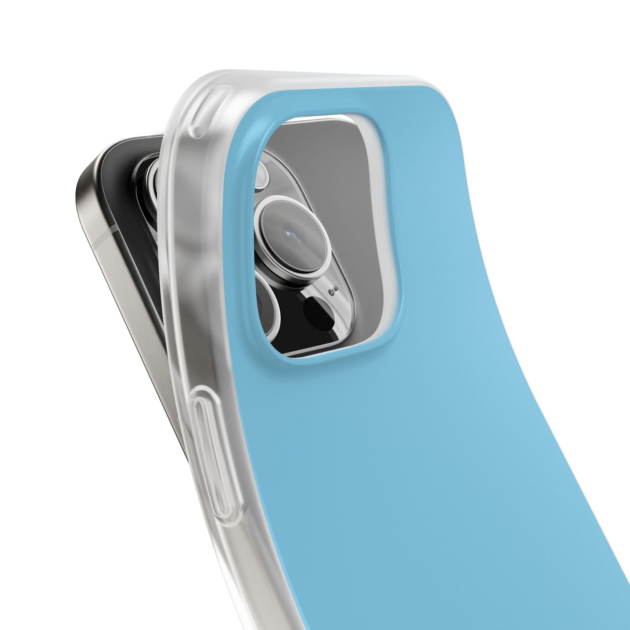 Himmelblaue iPhone-Hülle - Flexi