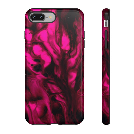 Bright Pink Ink Art iPhone Case (Protective) iPhone 8 Plus Glossy Phone Case