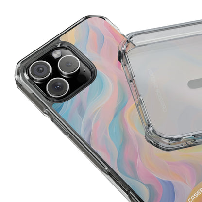 Dreamy Pastel Swirls - Clear Impact iPhone 16 Phone Case