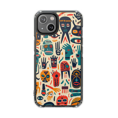 Gradient Tribalscape Vibrance iPhone 14 - Clear Impact Phone Case