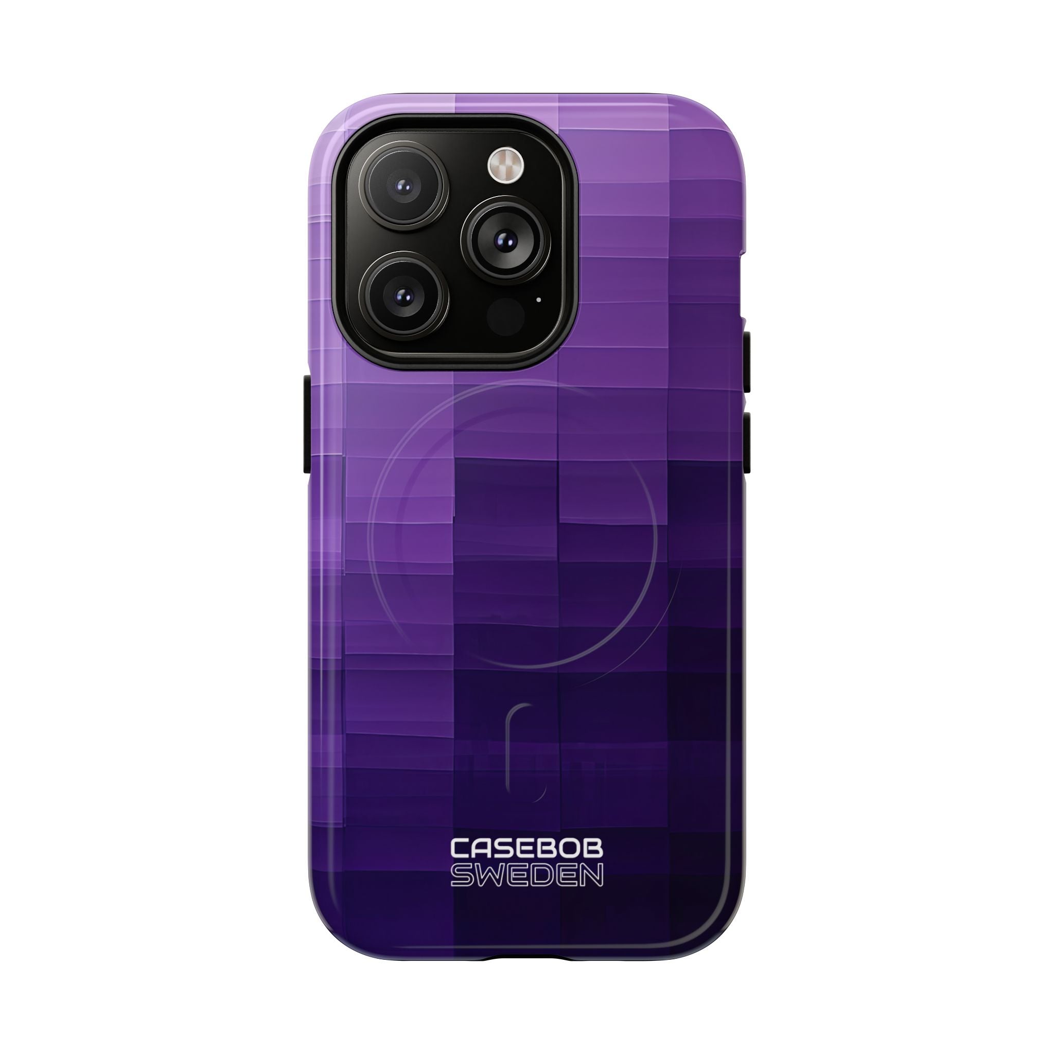 Purple Horizon Grid iPhone 14 - Tough+
