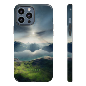 Landscape with Lake & Sun - Protective Phone Case