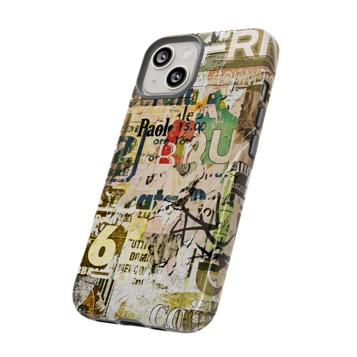 Grunge Vintage Poster - Protective Phone Case