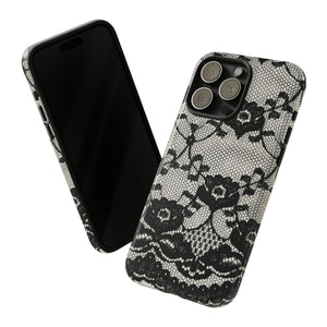 Lilrunge Gothic Flower - Protective Phone Case