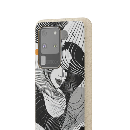 Fluid Noir Rhythm | Biodegradable Phone Case