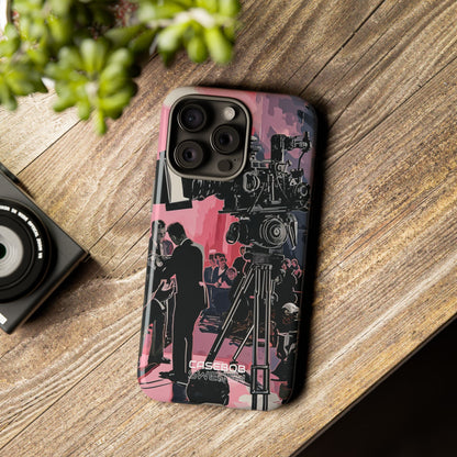 Vintage Cinema Dreams iPhone 15 - Tough