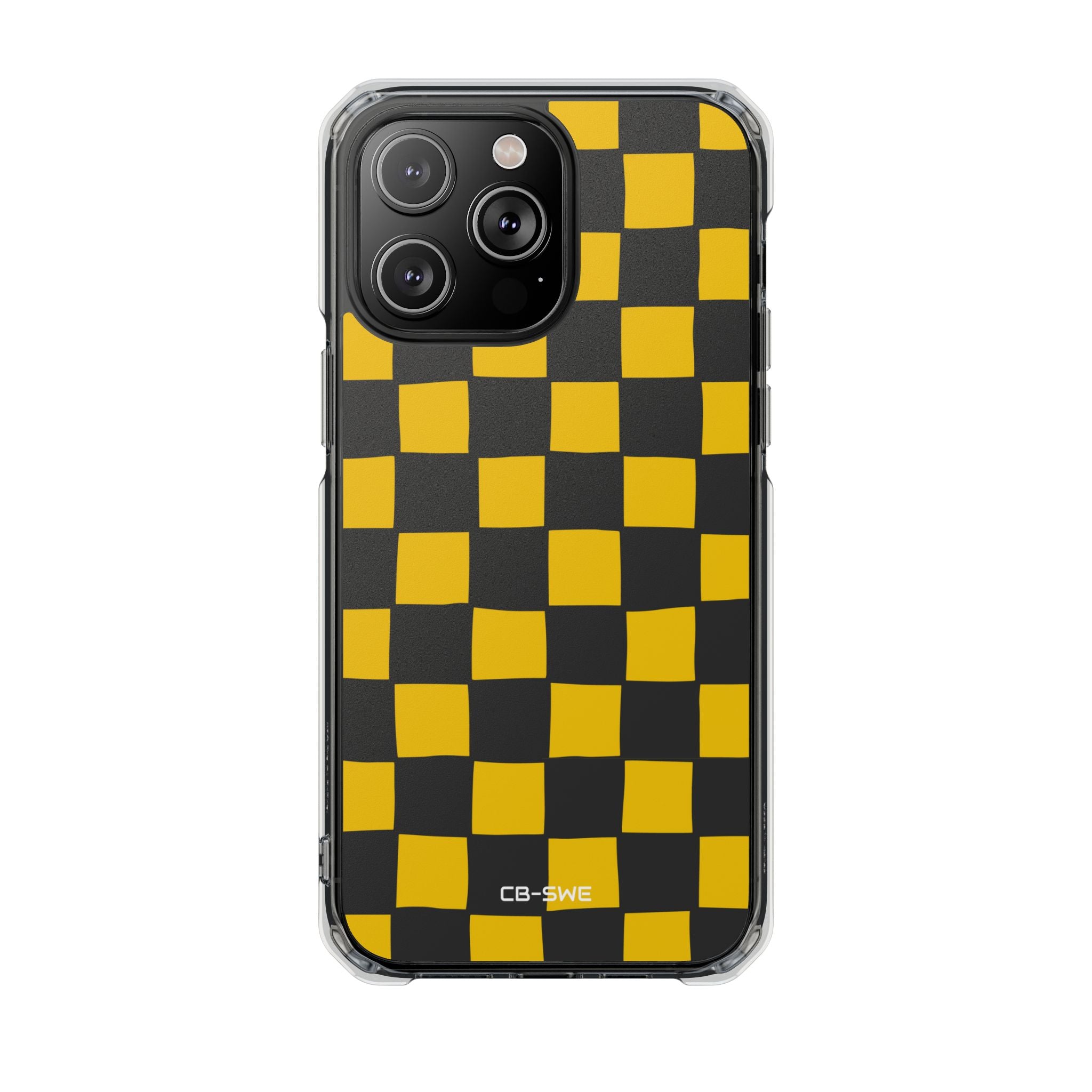Yellow Squares Dance iPhone Case - Impact