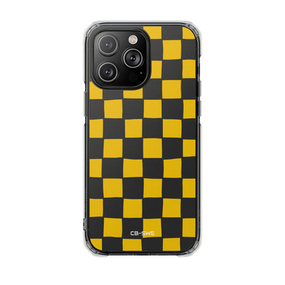 Yellow Squares Dance iPhone Case - Impact