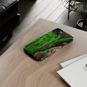 Toxic Green Ink Art iPhone Case (Protective) Phone Case